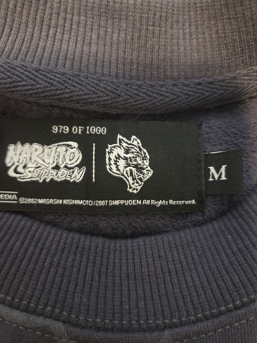 Darc Sport Navy Crewneck Sweatshirt with White Logo Tag - Picture 5 of 7